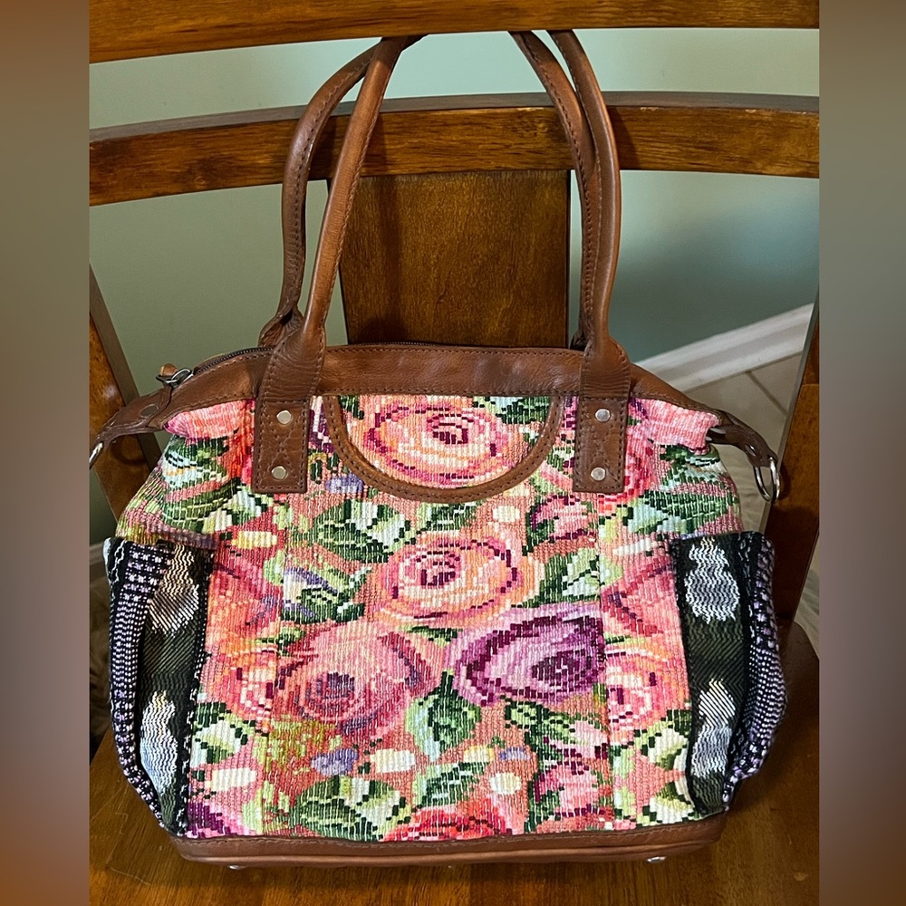 Small day bag. Guatemalan artisan made.  Shoulder bag, crossbody or backpack.